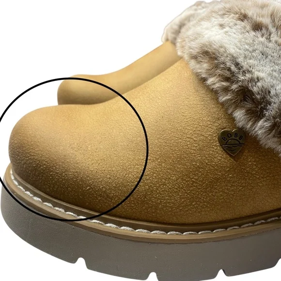 Sketchers BOBS Relaxed Fit Memory Foam Brown Chestnut Womens Sz 8 Slipper Comfy - Picture 6 of 14